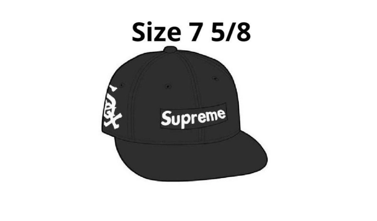 Supreme MLB Teams Box Logo New Era Black         7 5/8