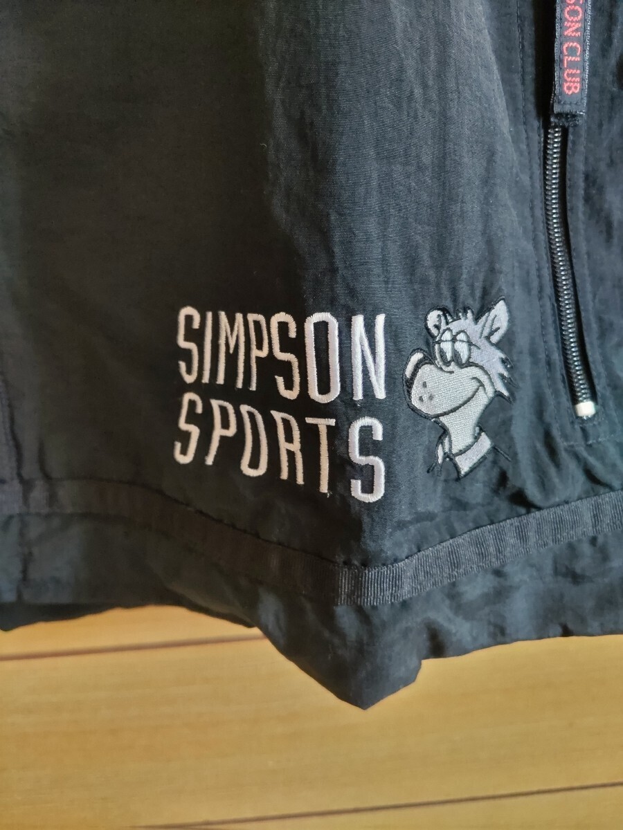 SIMPSON シンプソン　SPORTS CASUAL メンズ　ナイロンベスト　サイズ L 　ブラック_画像2