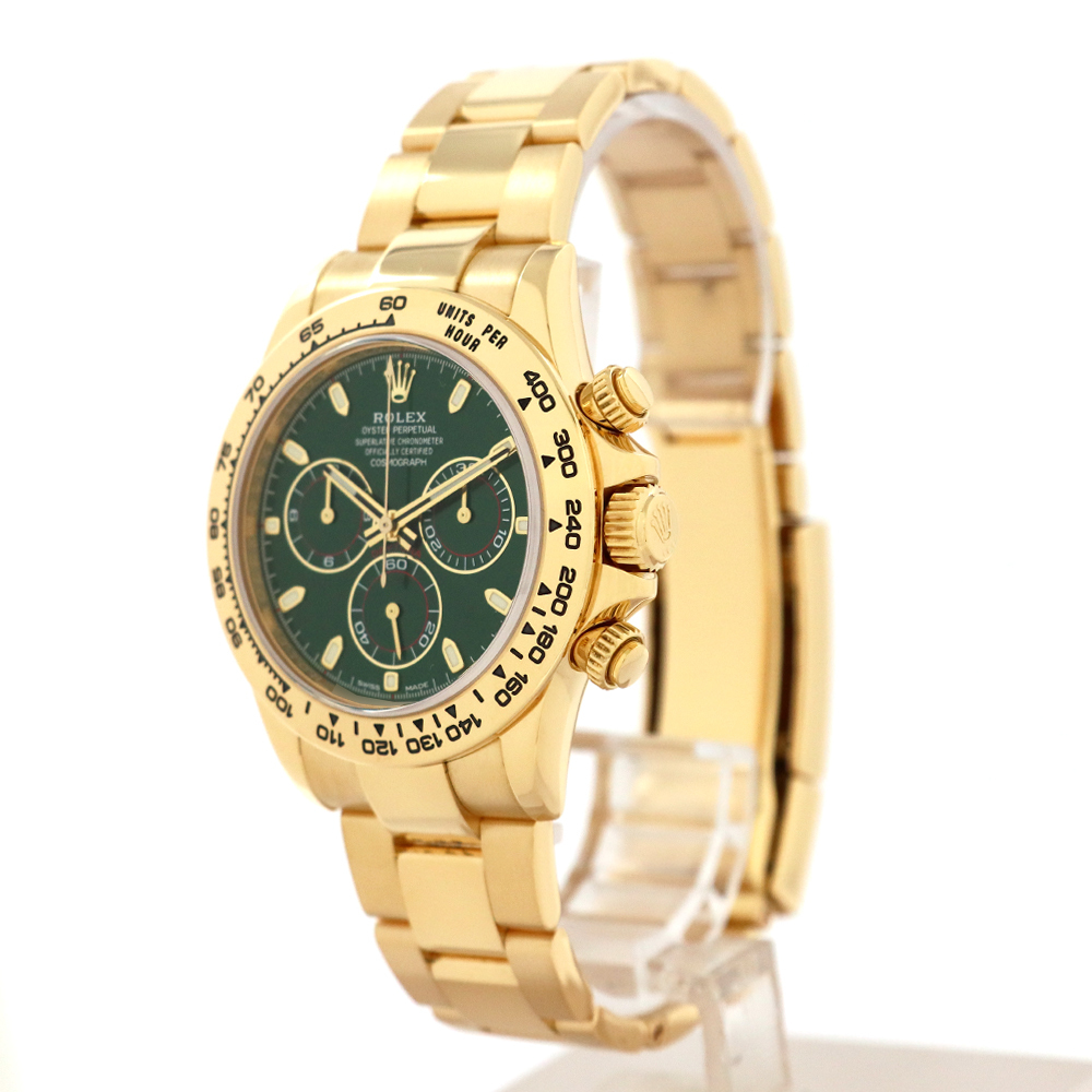ロレックス（ROLEX）デイトナ 116508 18Kイエローゴールド グリーンダイヤル 緑文字盤 2018年11月/ランダムシリアル メンズ 腕時計_画像3