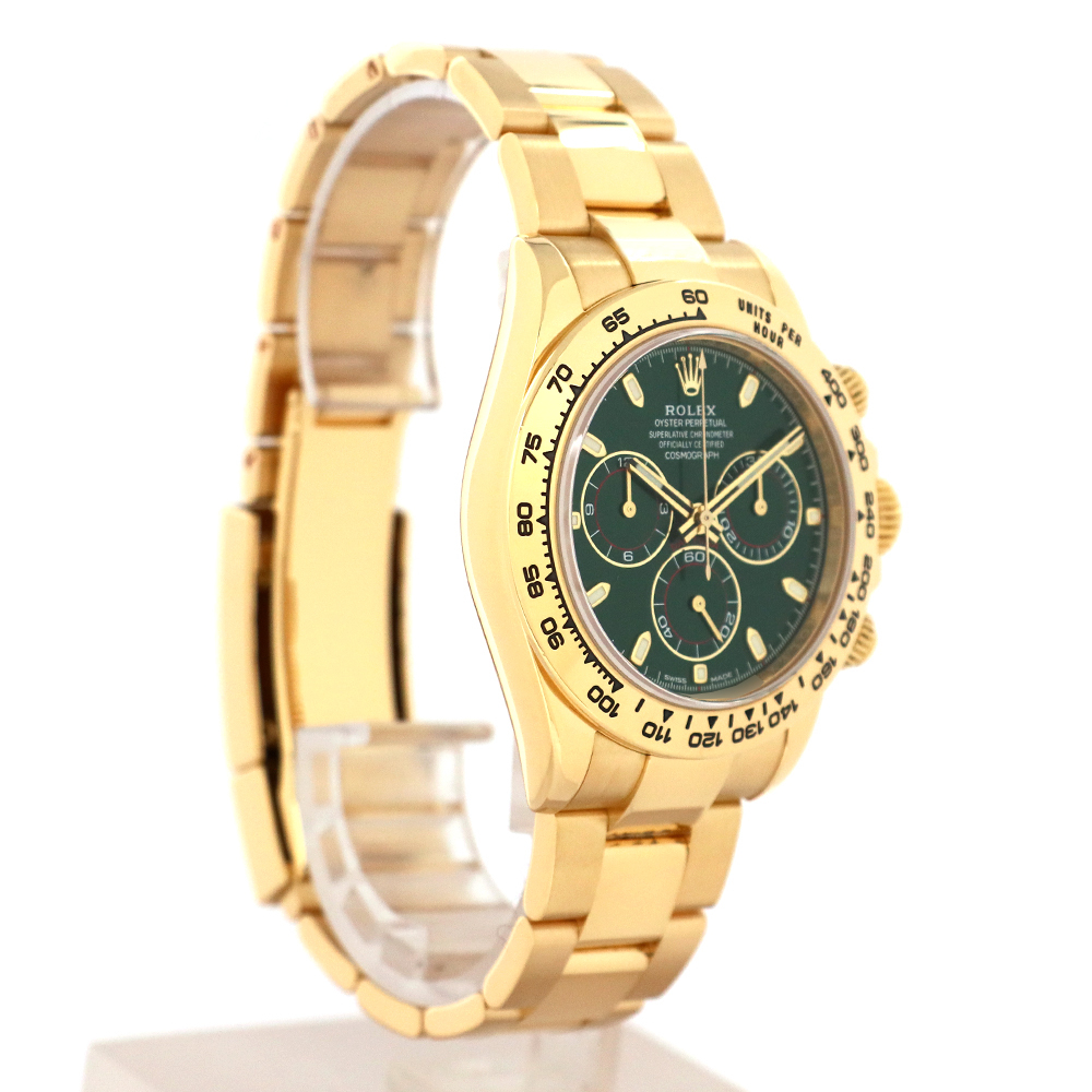 ロレックス（ROLEX）デイトナ 116508 18Kイエローゴールド グリーンダイヤル 緑文字盤 2018年11月/ランダムシリアル メンズ 腕時計_画像2