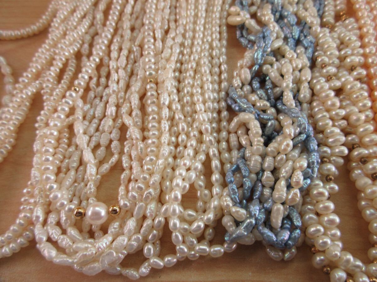 【C1】★60サイズ 淡水パール バロックパール 真珠 ネックレス SILVER シルバー 含む アクセサリー 大量 まとめ売り まとめ TIA_画像5