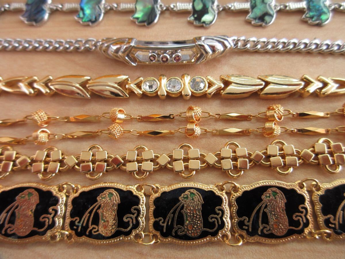 [D96] Vintage Vintage bracele Gold color gold group etc. accessory large amount set sale summarize TIA
