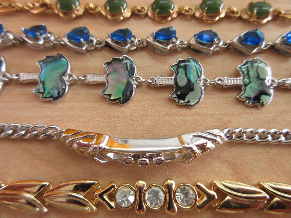 [D96] Vintage Vintage bracele Gold color gold group etc. accessory large amount set sale summarize TIA