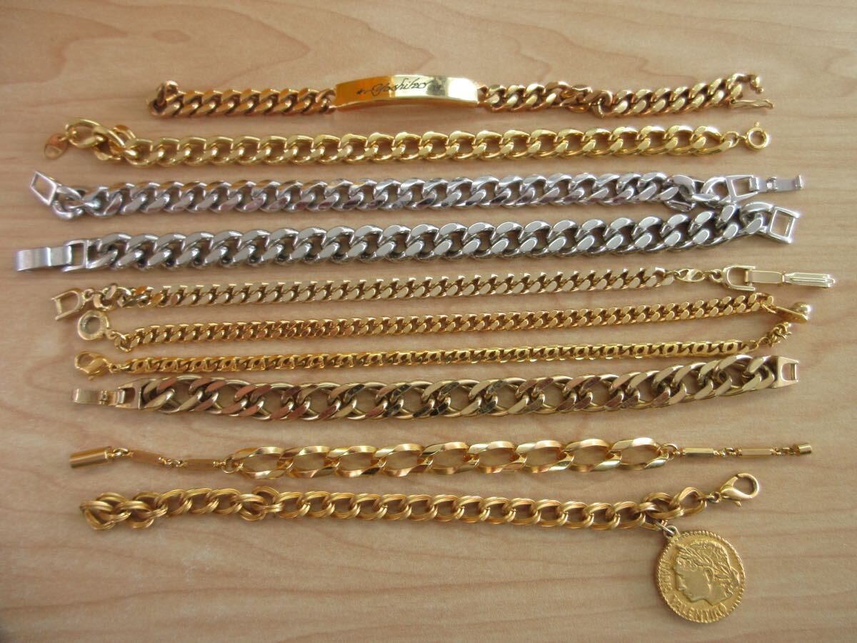 [D95] Vintage Vintage браслет Gold цвет плоский ki разделение ... и т.п. аксессуары много продажа комплектом суммировать TIA