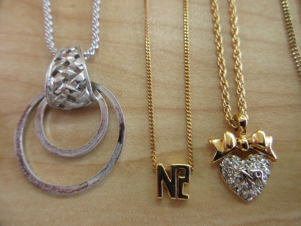 [A73] Nina Ricci NINA RICCI necklace Gold color gold group etc. Vintage accessory large amount set sale summarize TIA