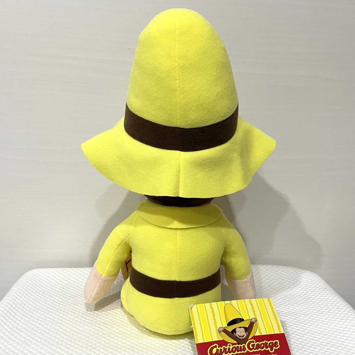 【黄色い帽子のおじさん】おさるのジョージ 赤いほっぺ Lぬいぐるみ ジョージ&黄色い帽子のおじさん 単品 新品 タグ付き 座高約35cm PW2_画像3