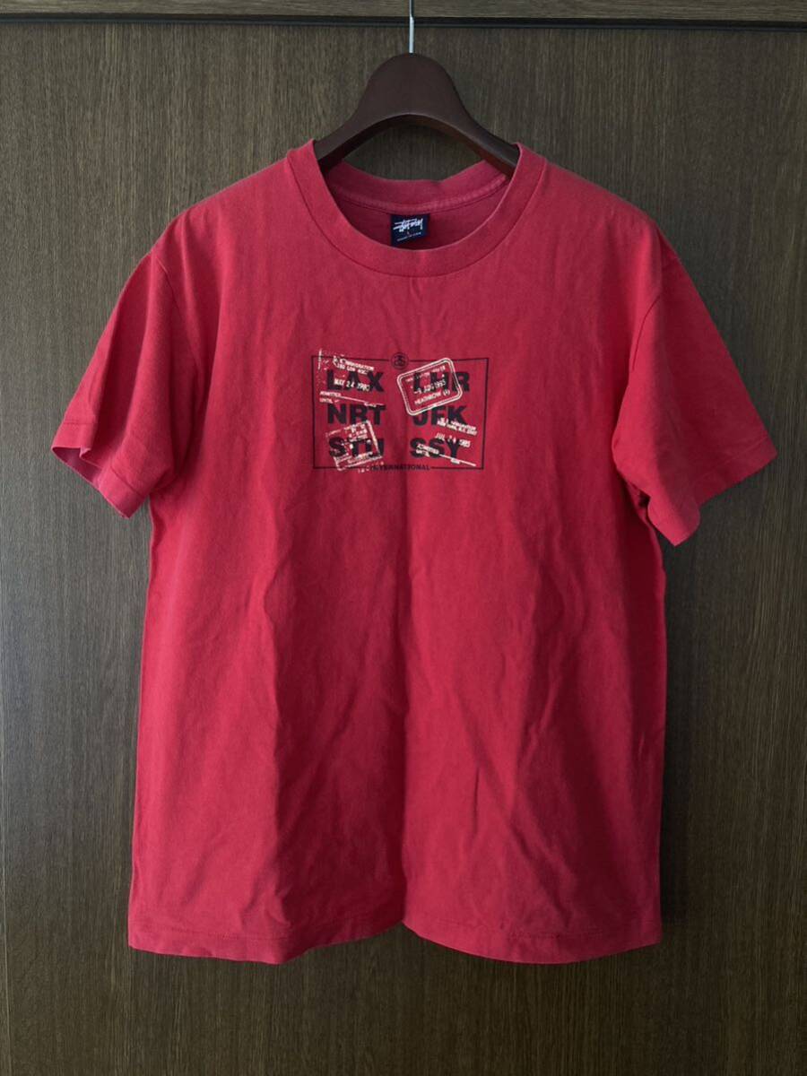 【送料無料】 STUSSY 半袖 Tシャツ オールドステューシー レア 古着 USA製 90年代 正規店購入 匿名配送 ヴィンテージ_画像1