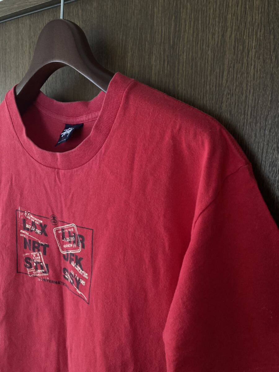 【送料無料】 STUSSY 半袖 Tシャツ オールドステューシー レア 古着 USA製 90年代 正規店購入 匿名配送 ヴィンテージ_画像5