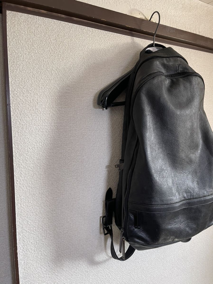 【即決】 PATRICK STEPHAN パトリックステファン LEATHER BACK PACK レザーバックパック リュック 鞄 かばん バッグ BLACK ブラック 黒色_画像5