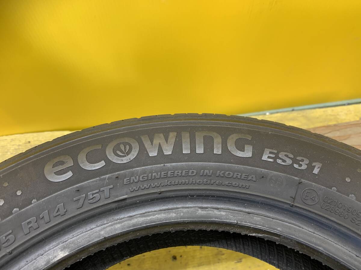 155/65R14 75T 　KUMHO クムホ　ECOWING ES31 2本 No2891　Q2　_画像7