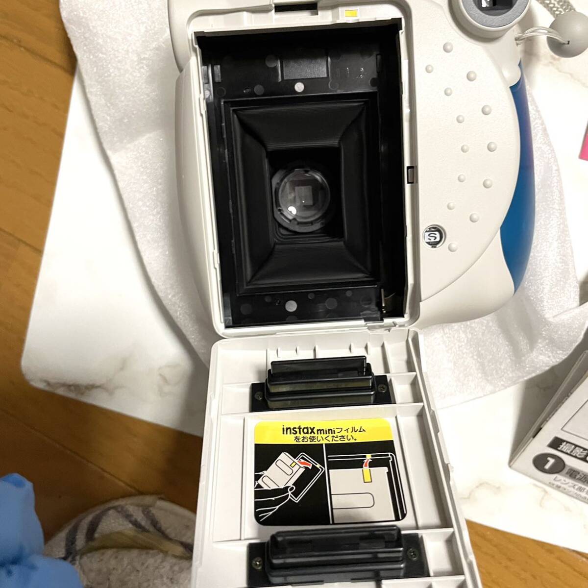 【動作未確認】富士フィルム/FUJIFILM/フジフィルム チェキ instax mini 7 インスタントカメラ ブルー 外箱ありの画像5