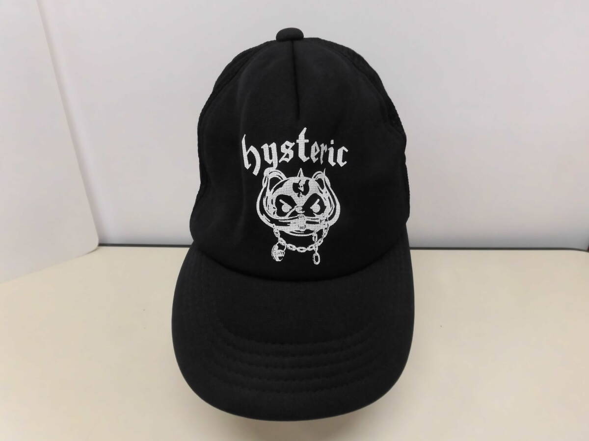 5033BNZ◎HYSTERIC GLAMOUR ヒステリックグラマー キャップ 帽子 ブラック 黒◎中古の画像1