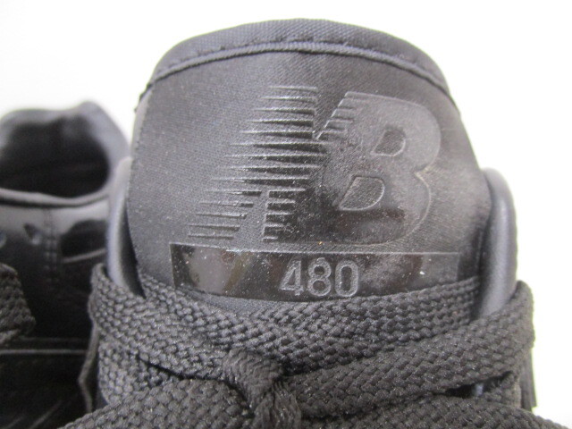 5054RNZ◎ニューバランス スニーカー BB480LBG 25.0cm ブラック◎中古の画像3