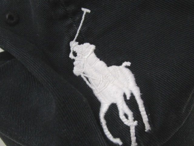 5142RNZ◎POLO RALPHLAUREN ラルフローレン ビッグポニー キャップ ブラック◎中古_画像3