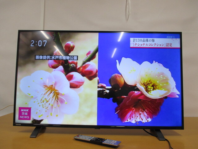 5203F◎TOSHIBA 東芝 REGZA レグザ 43V型 4K 液晶テレビ 43C350X 2021年製◎美品_画像1