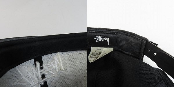 STUSSY/ステューシー ロゴ刺繡 キャップ ブラック /000の画像9