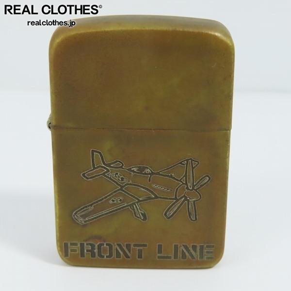 ZIPPO/ジッポー FRONT LINE/フロントライン 2002年製 /LPL_詳細な状態は商品説明内をご確認ください。