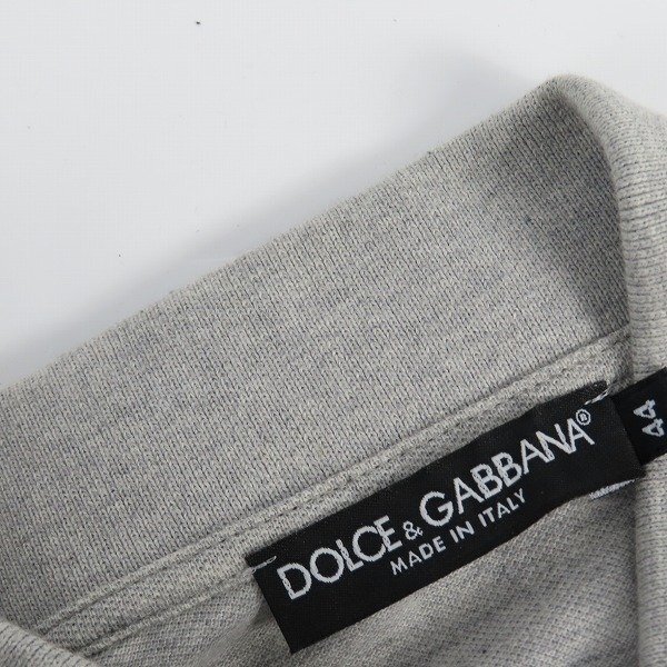 *[JP tag ]DOLCE&GABBANA/ Dolce & Gabbana Logo embroidery polo-shirt / gray G8A53T/44 /LPL