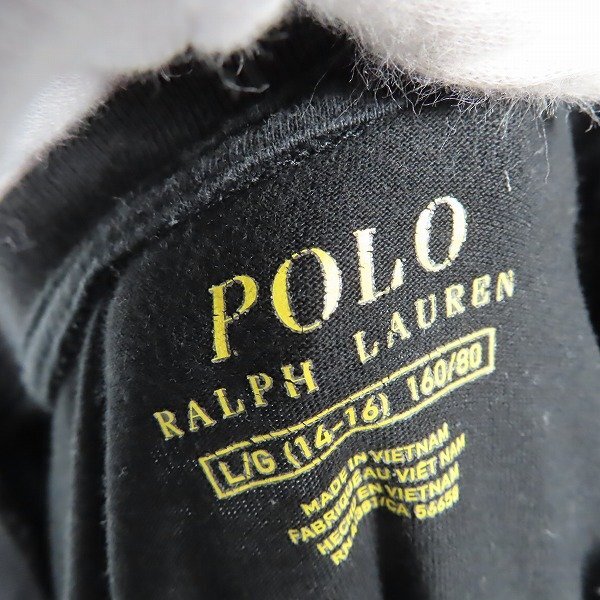 ☆POLO RALPH LAUREN/ポロラルフローレン ロゴ刺繍 Vネック 半袖Tシャツ フラック/L /LPL_画像8
