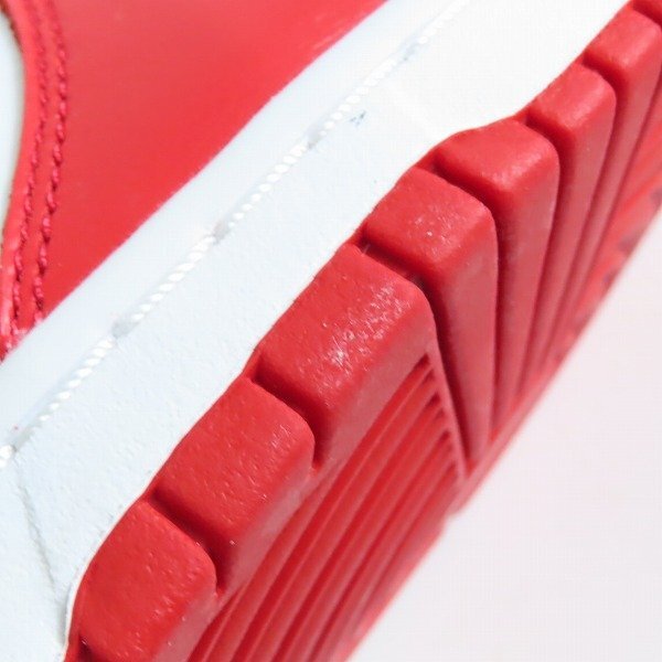 【未使用】NIKE/ナイキ DUNK LOW UNIVERSITY RED/ダンクロー ユニバーシティレッド CU1727-100/27 /080_画像7