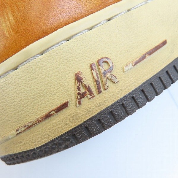 【観賞用】NIKE/ナイキ AIR FORCE 1 LOW PREMIUM BROWN LEATHER エアフォース1 309096-171/28 /080の画像8