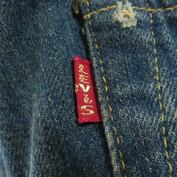 【未使用】Levi's/リーバイス 復刻 大戦モデル 刻印 555 月桂樹ボタン 44501-0022/W32L36 /060の画像4