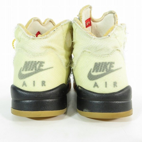 NIKE×OFF-WHITE/ナイキ×オフホワイト AIR JORDAN 5 RETRO SP/エアジョーダン5 セイル DH8565-100/30 /080の画像2