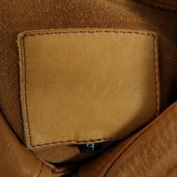 ☆BACKLASH/バックラッシュ カーフレザー 牛革 シャツジャケット 1277-01/3 /060の画像3