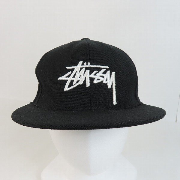 STUSSY/ステューシー ロゴ刺繡 キャップ ブラック /000の画像2