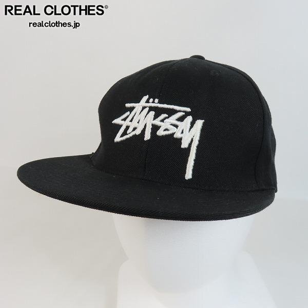 STUSSY/ステューシー ロゴ刺繡 キャップ ブラック /000の画像1