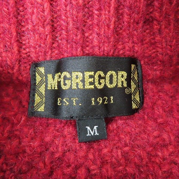 ☆McGREGOR/マクレガー ジップアップニットジャケット M /060の画像3