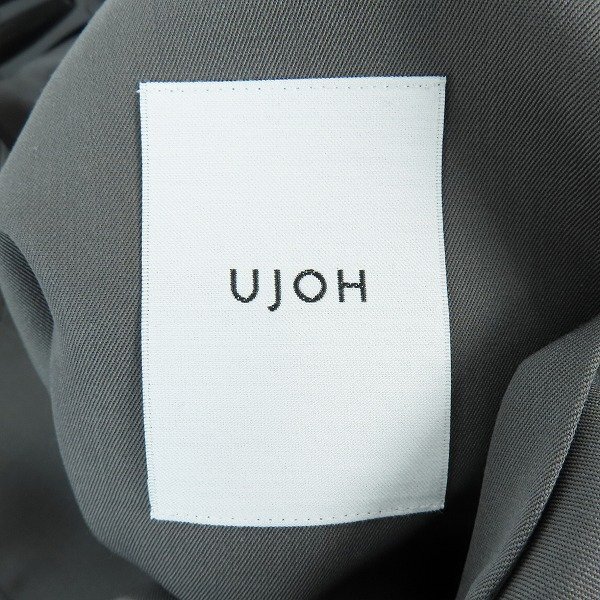 ☆【未使用】UJOH/ウジョー Round Cut JKT ウール テーラードジャケット STEEL M771-J53-100/3 /060の画像3