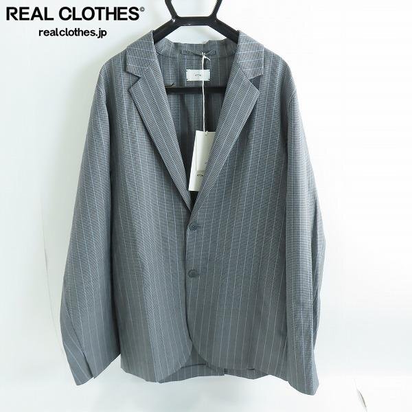 ☆【未使用】ATON/エイトン WOOL TROPICAL TAILORED JACKET テーラードジャケット /2 /LPLの画像1