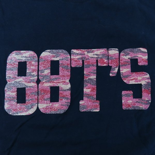 ☆88TEES/エイティーエイトティーズ NEXT LEVEL製 ピンクロゴ プリント Tシャツ/S /LPLの画像7