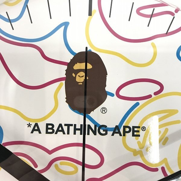 A BATHING APE/アベイジングエイプ BAPE NEON CLOCK/ネオン ウォールクロック/時計 /100の画像4