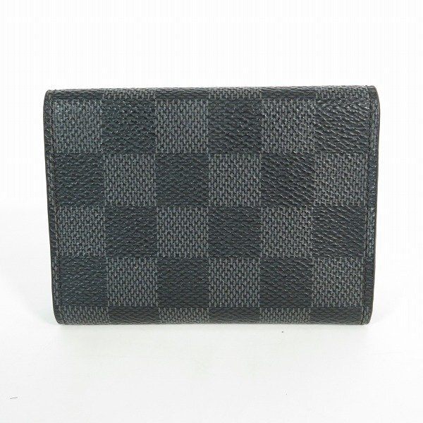 【難あり】LOUIS VUITTON/ルイヴィトン ダミエグラフィット アンヴェロップ カルト ドゥ ヴィジット カードケース N63338 /LPLの画像2