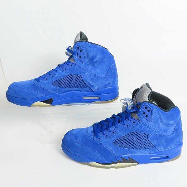 NIKE/ナイキ AIR JORDAN 5 RETRO BLUE SUEDE /エアジョーダン 5 レトロ 136027-401/30 /080の画像4