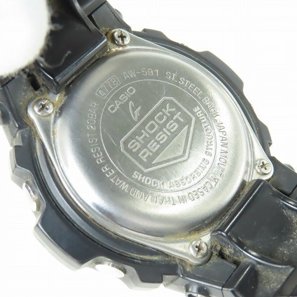 G-SHOCK/G-ショック アナログ/デジタル ベーシック AW-591-2AJF【動作未確認】 /000の画像4