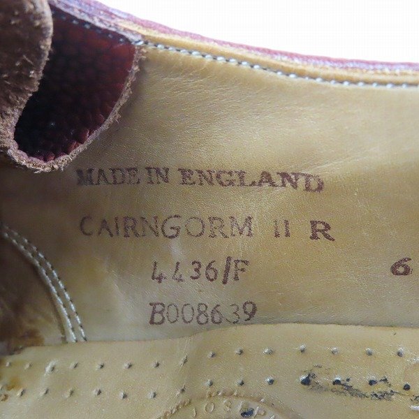 JOSEPH CHEANEY＆SONS/ジョセフチーニー CAIRNGORM II R/ケンゴン2 オックスフォード キャップトゥ レザーシューズ B008639/6.0 /080_画像6