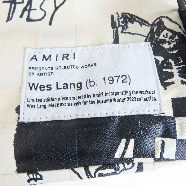 AMIRI × Wes Lang/a millimeter × waste Lange Sketch Print Backpack backpack / rucksack AW22MAB002 /080