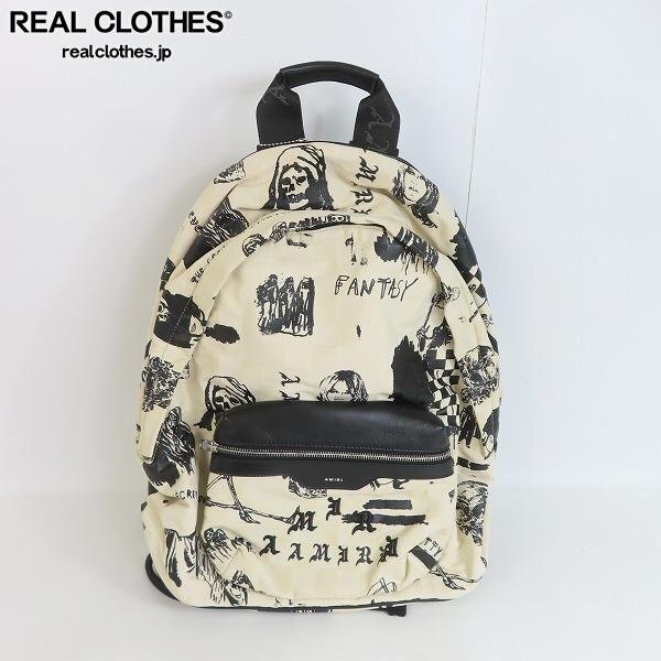 AMIRI × Wes Lang/a millimeter × waste Lange Sketch Print Backpack backpack / rucksack AW22MAB002 /080