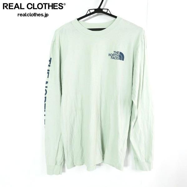 ☆THE NORTH FACE/ノースフェイス ロゴプリントロングTシャツ M /LPL_詳細な状態は商品説明内をご確認ください。