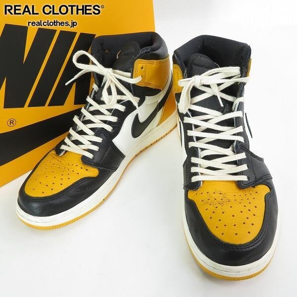 NIKE/ナイキ AIR JORDAN 1 RETRO HIGH OG TAXI エアジョーダン1 レトロ ハイ オリジナル タクシー 555088-711 27 /080_詳細な状態は商品説明内をご確認ください。