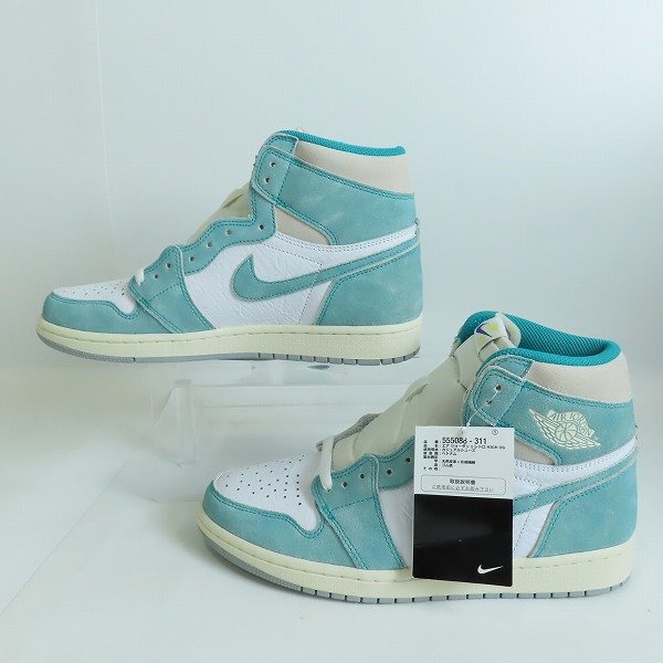 【未使用】NIKE/ナイキ AIR JORDAN 1 RETRO HIGH OG/エアジョーダン TURBO GREEN 555088-311/27.5 /080_画像4