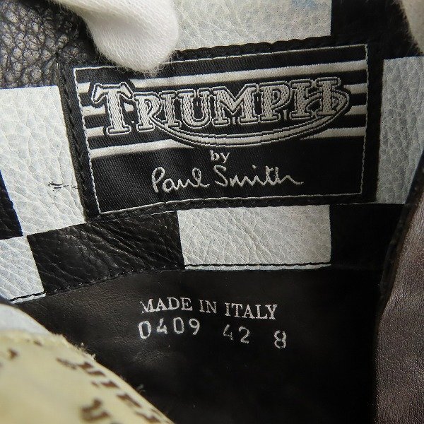 TRIUMPH×Paul Smith/トライアンフ×ポールスミス バックジップ ワークブーツ/8 /080_画像7