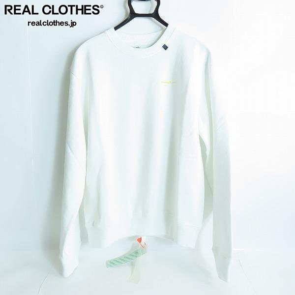 ☆【未使用】OFF WHITE/オフホワイト 19FW ACRYLIC ARROWS SLIM SWEATSHIRT omba025f19e300100160 L /060_詳細な状態は商品説明内をご確認ください。