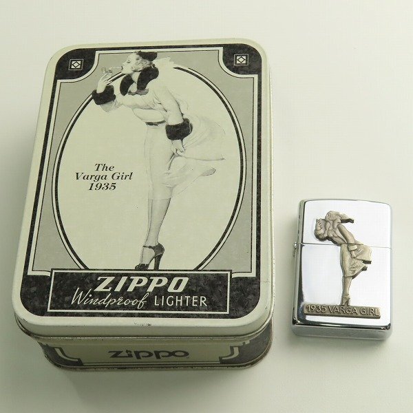 ZIPPO/ジッポー WINDY 1935 VARGA GIRL ウィンディ メタル貼 1993年製 /000_画像7