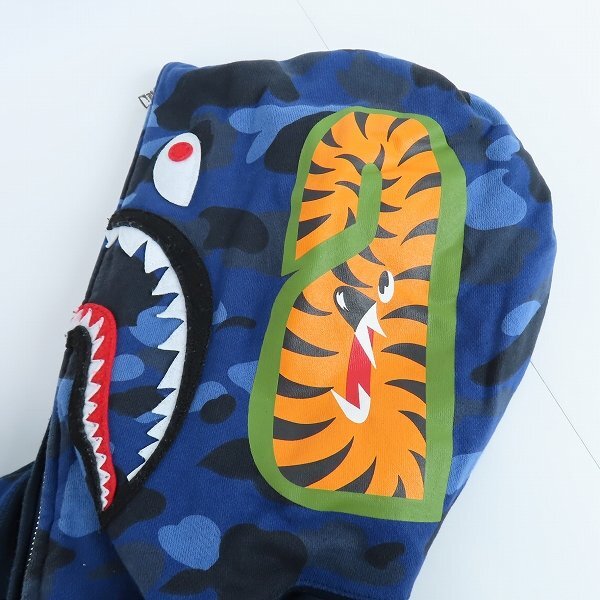 ☆A BATHING APE/アベイシングエイプ シャーク ジップアップパーカー/M /060_画像8