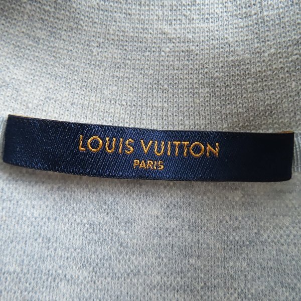 ☆【JPタグ】LOUIS VUITTON/ルイヴィトン バックロゴ 半袖 ポロシャツ グレー L /000_画像3