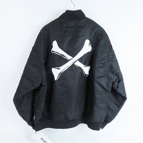 ☆【未使用】WTAPS/ダブルタップス 21AW TEAM JACKET/チームジャケット ブラック 212QDT-JKM01/XL /080_画像2